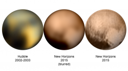Je úžasné, jak je dědeček Hubble po dekády ve fantastické kondici. Na montáži můžeme porovnat jeho dnes již legendární snímek s těmi, které pořídila sonda při přibližování. Kredit: NASA/ESA/HST/pitcapuozzo Je úžasné, jak je dědeček Hubble po dekády ve fantastické kondici. Na montáži můžeme porovnat jeho dnes již legendární snímek s těmi, které pořídila sonda při přibližování. Kredit: NASA/ESA/HST/pitcapuozzo