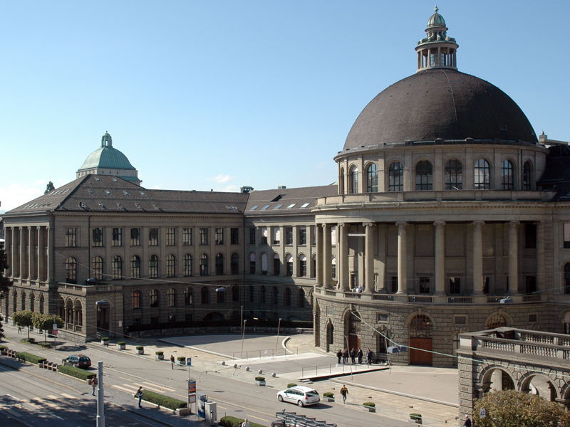 MonumentĂˇlnĂ­ budovy ETH ZĂĽrich. Kredit: ETH ZĂĽrich.