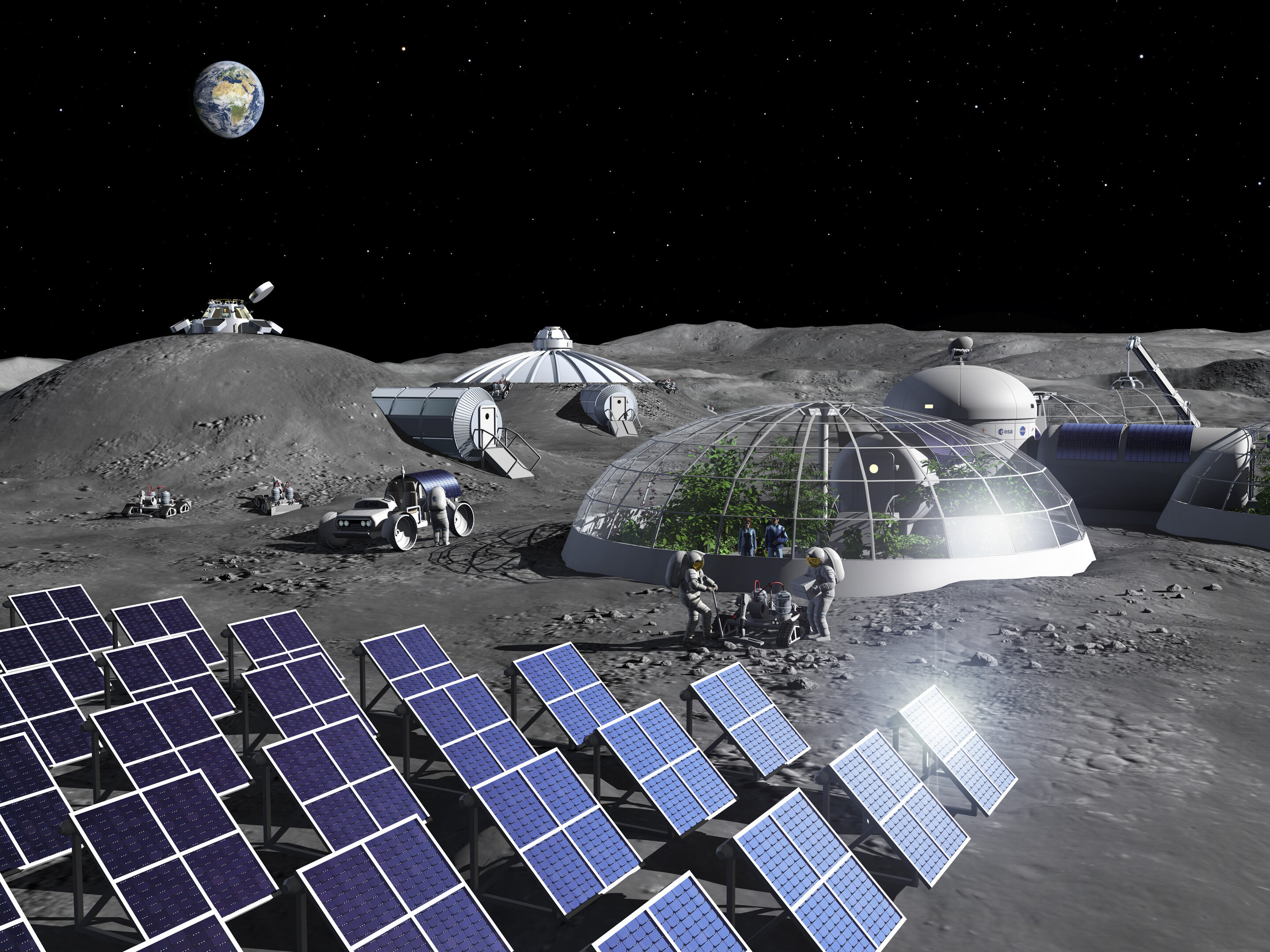 ESA se chystá na Měsíc. Kredit: ESA.