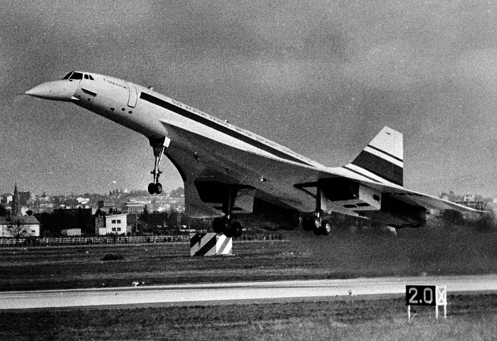 První let Concordu, 2. března 1969. Kredit: André Cros / Wikimedia Commons.