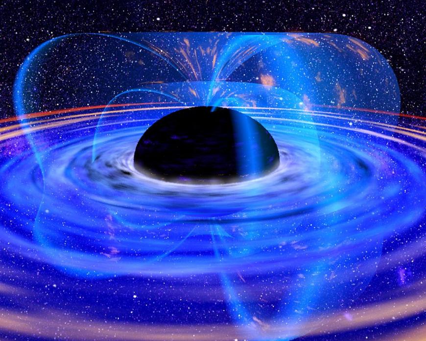 Dokážeme vytvořit magnetické pole podobné síly, jako černé díry? Kredit: Dana Berry/NASA.