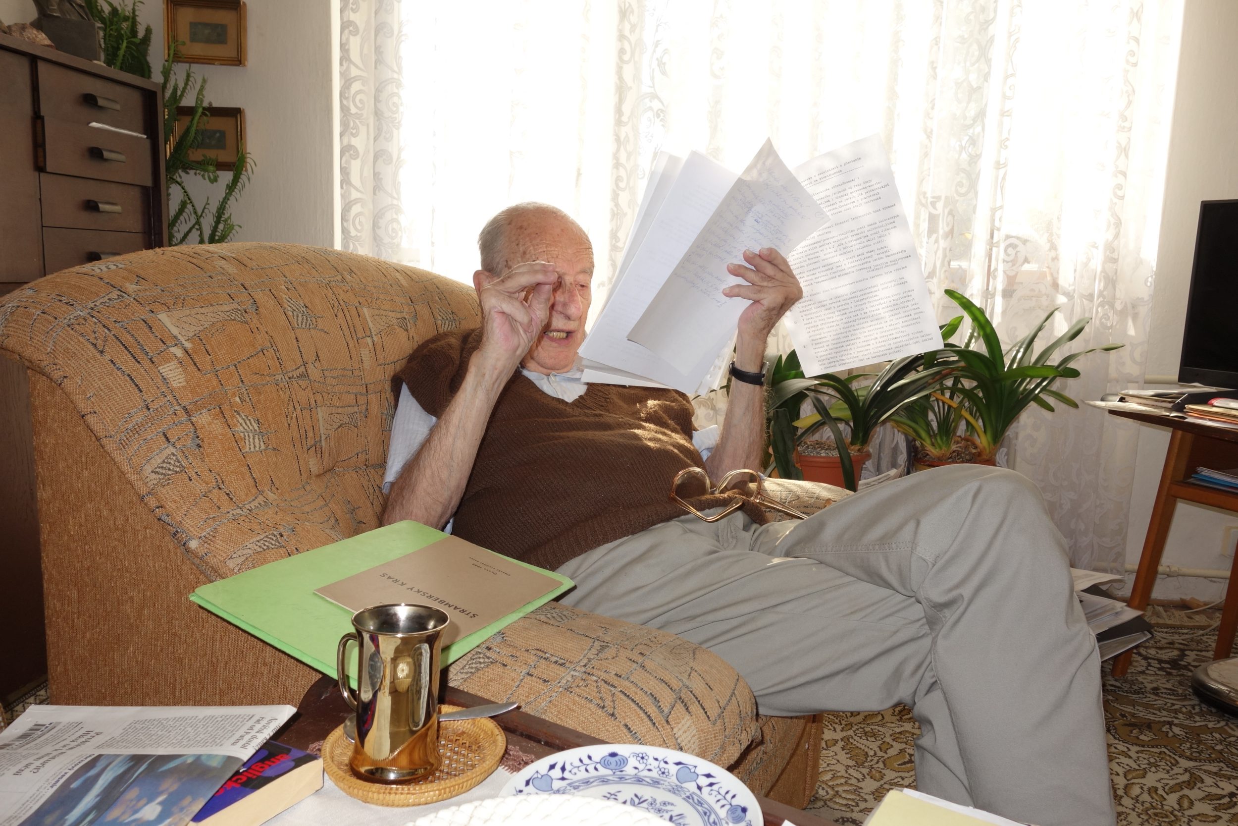 Vladimír Kroutilík (7. 8. 1925 - 27. 3. 2023). Foto: A. Uhlíř, 2018.