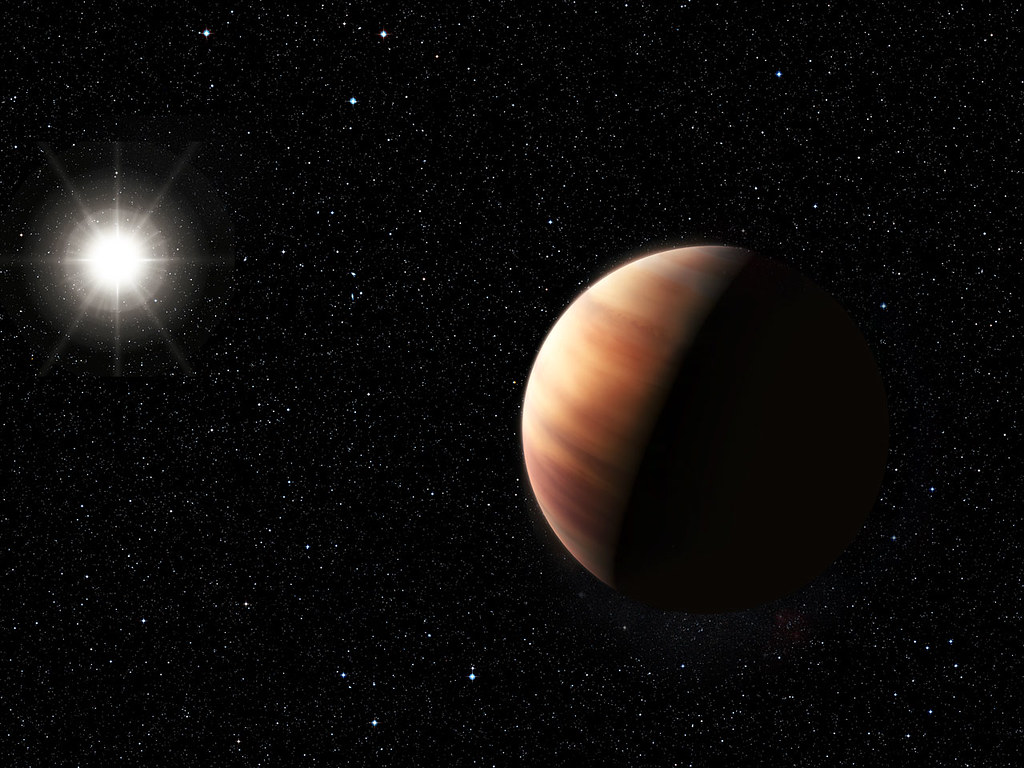 Exoplaneta 51 Pegasi b v úměleckých představách (zdroj ESO).