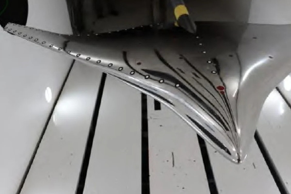 Model čínského dopravního samokřídla. Kredit: Journal of Aerospace via South China Morning Post.