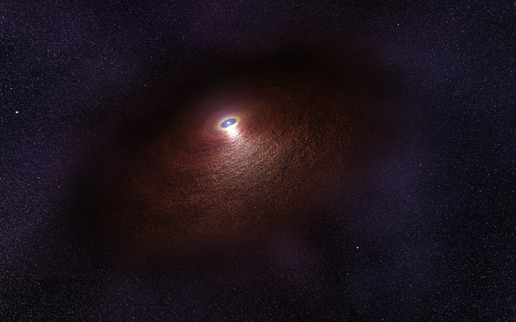 Umělecká představa neutronové hvězdy RX J0806.4-4123. Kredit: NASA, ESA, and N. Tr’Ehnl (Pennsylvania State University).
