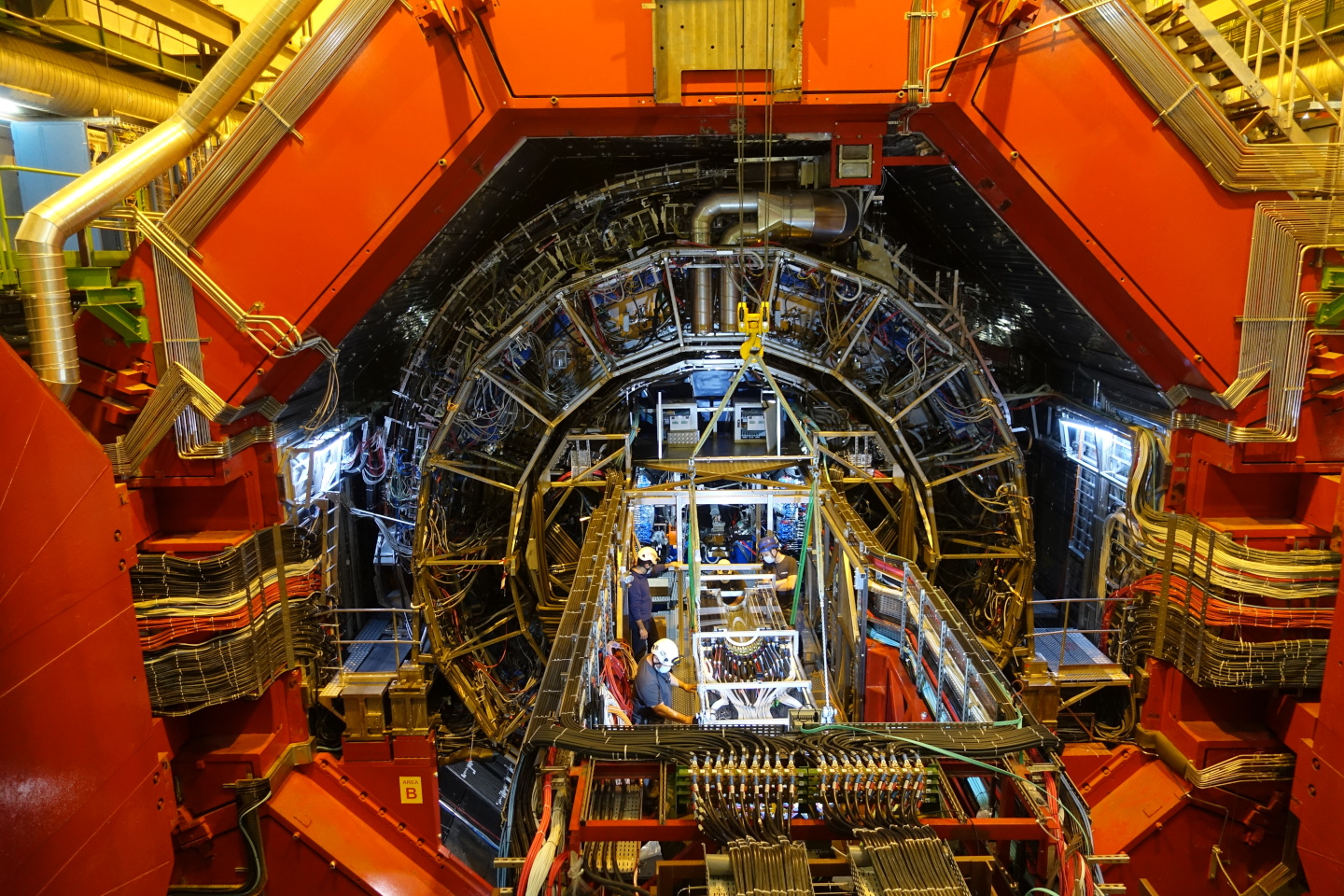 Upgrade experiementu ALICE. Kredit: CERN.