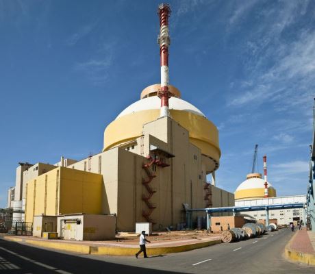 ElektrĂˇrna Kudankulam mĂˇ dva reaktory typu VVER1000 (zdroj Atomstrojexport).