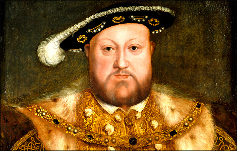 Na Jindřicha VIII a vládu jeho rozpadlé osobnosti jsou Angličané hrdí asi tak, jako Rusové na svého Ivana Hrozného.   (Kredit BBC, neznámý malíř).