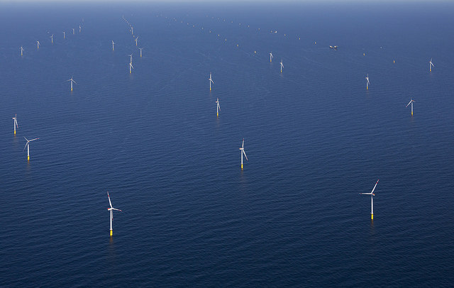 Mořská větrná farma Dan Tysk (zdroj Vattenfall, foto Paul Langrock).