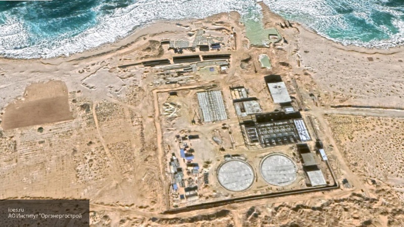 Staveniště elektrárny El Dabaa v Egyptě (zdroj Orgenergostroj).