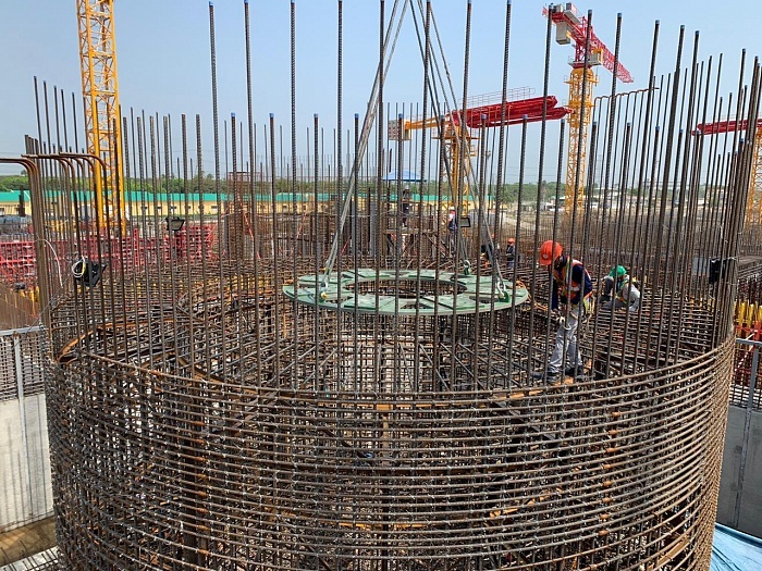 Zahájení práce na reaktorové budově bloku Rooppur 2 (zdroj Rosatom).
