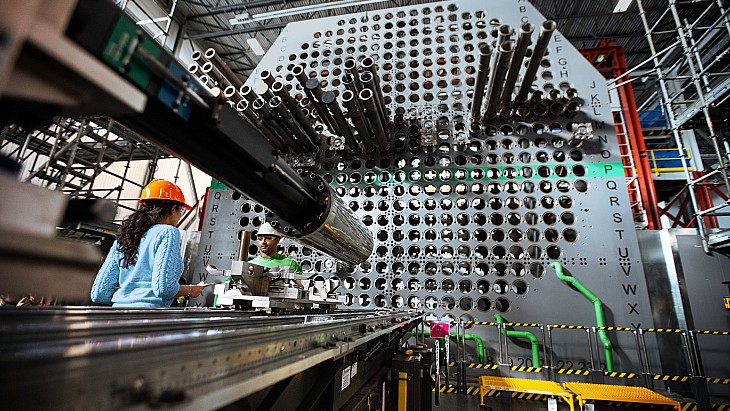 Práce na renovaci reaktorů v kanadské elektrárně Darlington (zdroj OPG).