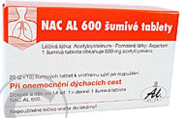 NAC AL 600 Ĺ UMIVĂ‰ TABLETY na Lekarna.cz seĹľenete za 159Â KÄŤ  a uĹˇetĹ™Ă­te 11 % (19 KÄŤ)
