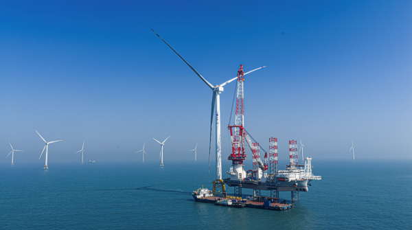 Turbína s 300 metrovým rotorem. Kredit: SASAC.