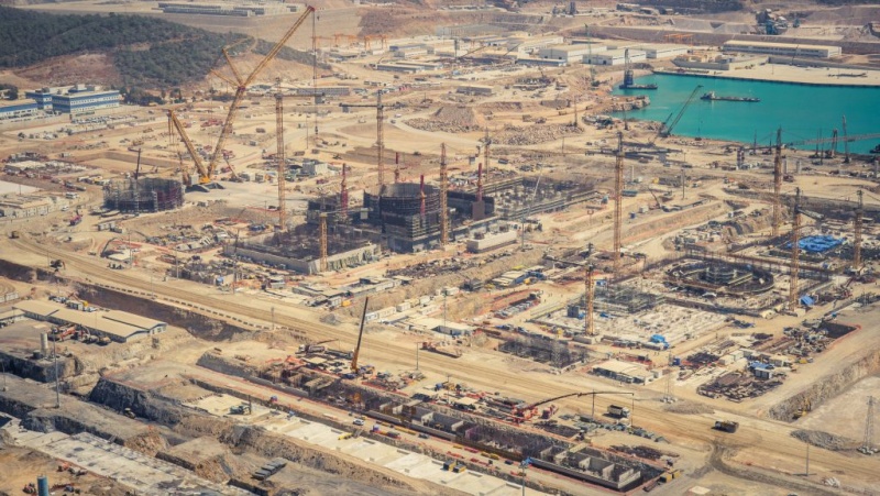 Staveniště turecké jaderné elektrárny Akkuya (zdroj Rosatom, ASE).