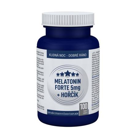 Clinical Melatonin Forte 100 tablet. Naše lékárny u něj uvádějí: Obsahuje hořčík, vitaminy B1, B6 a přirozený hormon melatonin, který napomáhá usínání a přispívá ke zlepšení kvality spánku. Není návykový. 3 kusy za cenu dvou. Kredit: DrMax. https://w