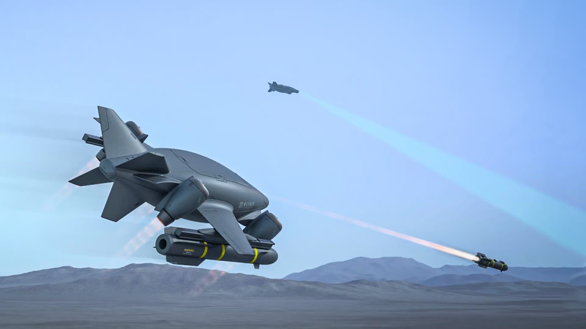 Razor jako autonomní bitevník. Kredit: Mayman Aerospace.