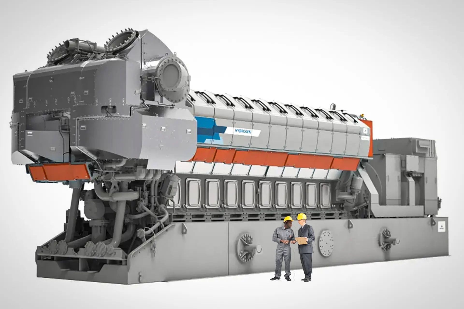 Vodíkový motor Wärtsilä 31H2. Kredit: Wärtsilä.