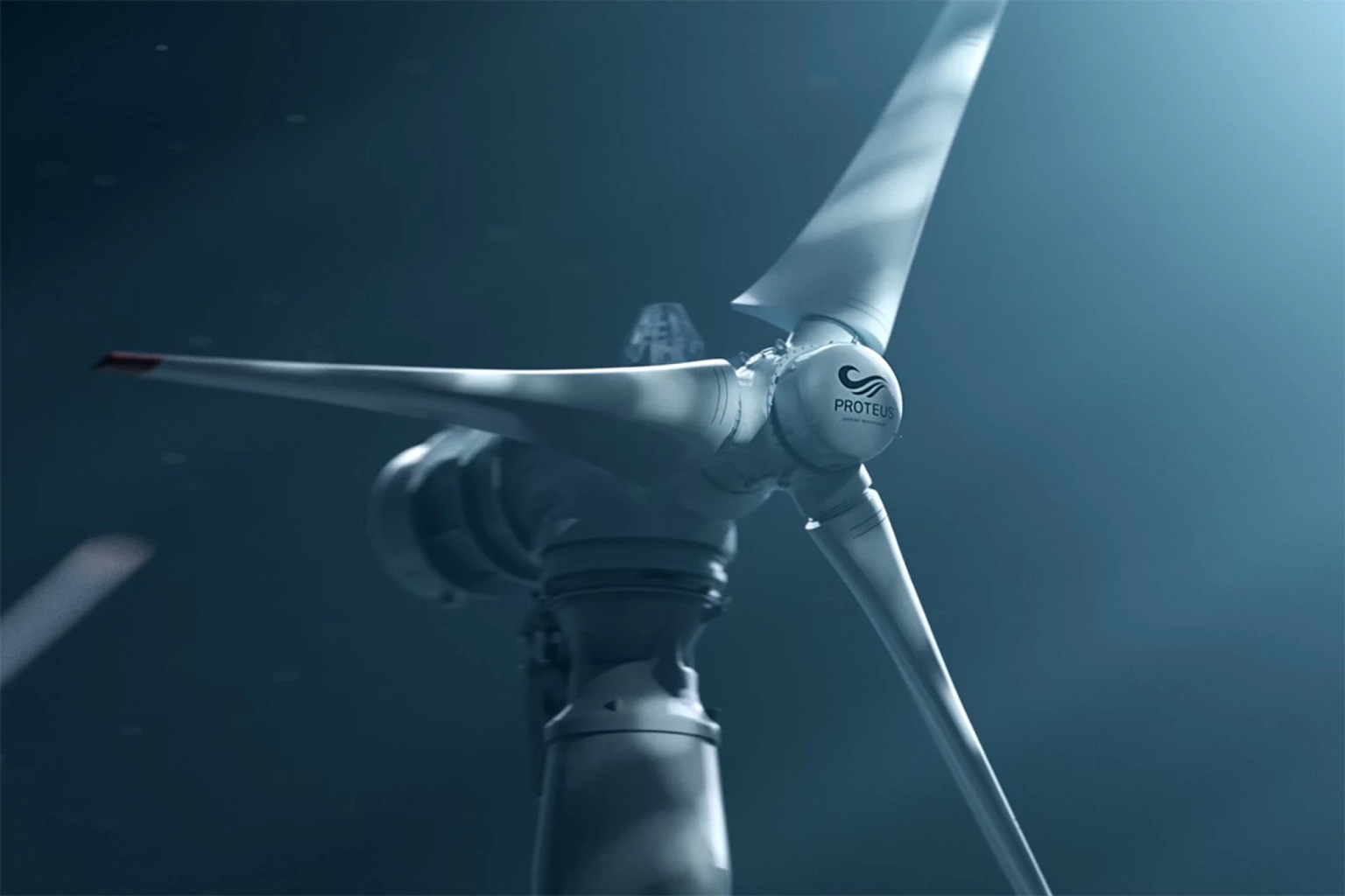 3 MW přílivová turbína Proteus AR3000. Kredit: SKF.