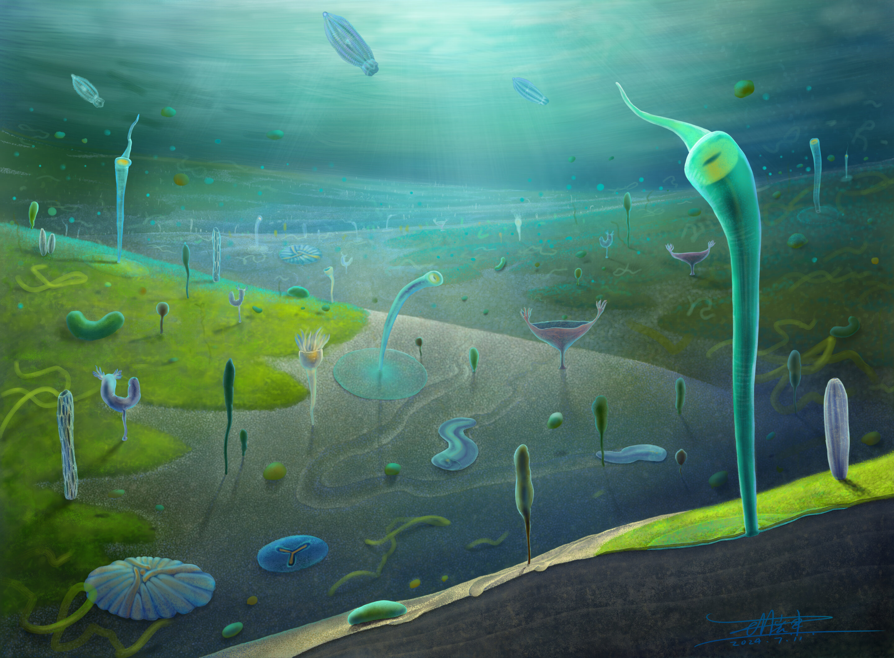 Okno do dávno ztraceného světa. Kredit: Xiaodong Wang.