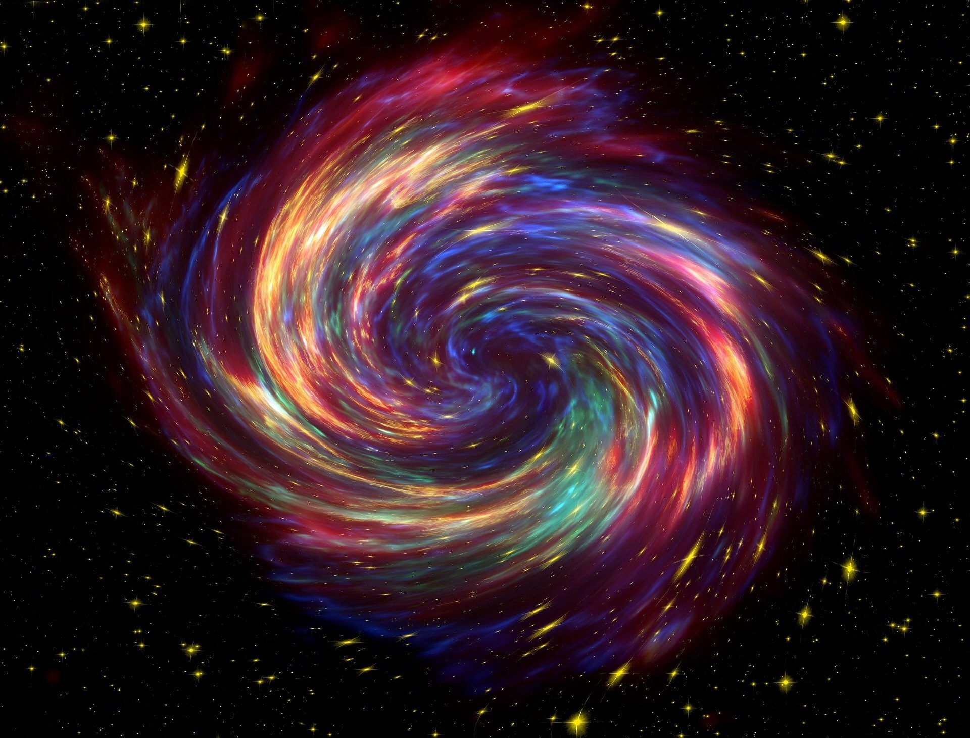Jak asi vypadal vesmír v první mikrosekundě? Kredit: CC0 Public Domain.