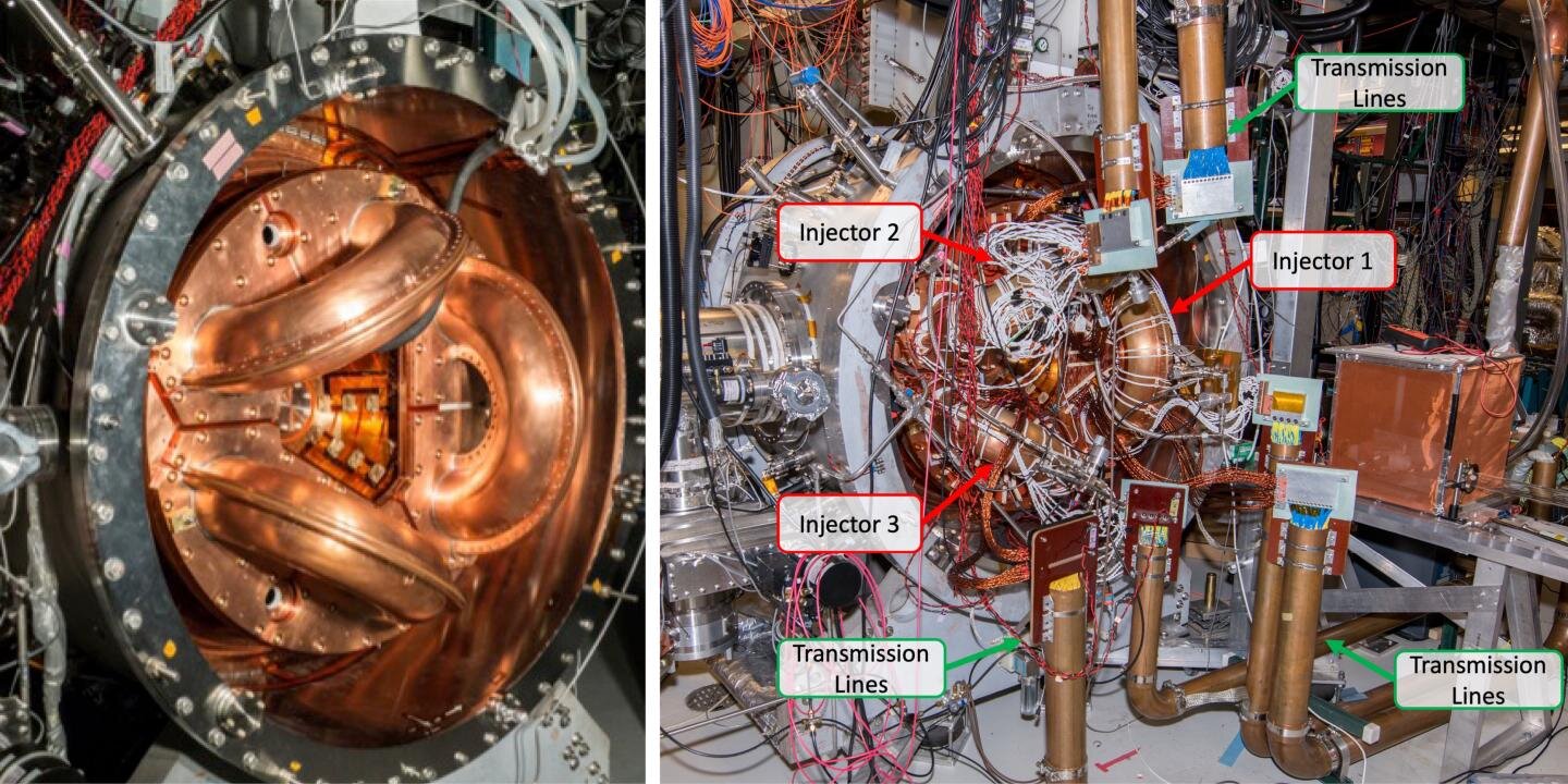 Experimentální fúzní reaktor řízený GPU. Kredit: University of Washington.