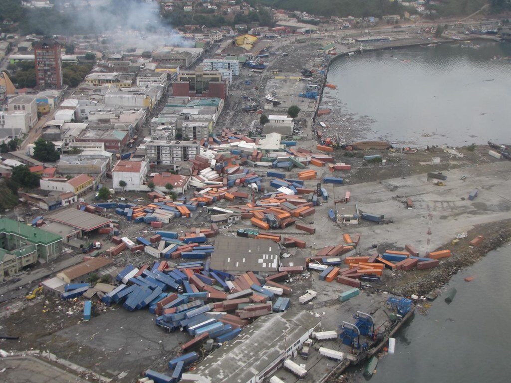 Tsunami v Chile (2010). Kredit: International Federation of Red Cross and Red Crescent Societies.