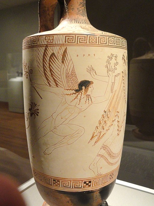 Erós v letech 500–490 před. n. l. Cleveland Museum of Art. Kredit: Dúris (via Daderot), Wikimedia Commons.