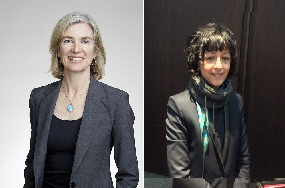 Jenifer Doudna a Emmanuelle Charpentier dostaly prestižní vědecké ocenění za to, že v roce 2012 rozpoutaly genetickou revoluci.  Jenifer Doudna (vlevo). Kredit: Duncan.Hull , Wikipedia, CC BY-SA 4.0. Emmanuelle Charpentier (vpravo). Kredit: Carries m