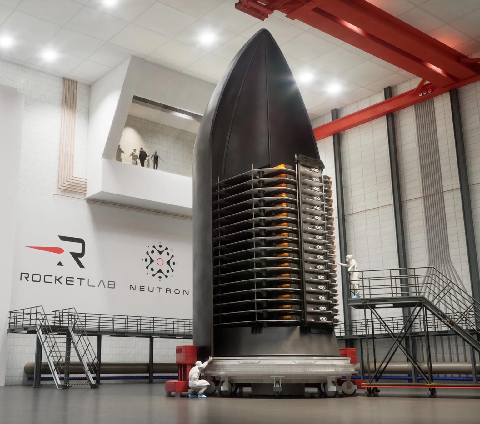 Náklad flatelitů. Kredit: Rocket Lab.