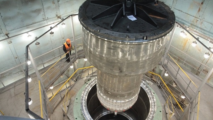Výstavba reaktoru rychlého sodíkového reaktoru MBIR (Rosatom).