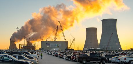 Celkový pohled na elektrárnu Vogtle (zdroj Georgia Power).