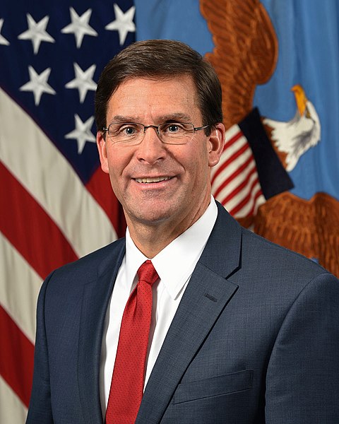 Úřadující šéf Pentagonu Mark Esper. Kredit: Monica King / Wikimedia Commons.