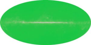 Reliktní záření, tak jak jej v roce 1965 viděli Penzias a Wilson. Světlý pruh uprostřed je pás naší Galaxie. Zdroj: https://astronomy.com/