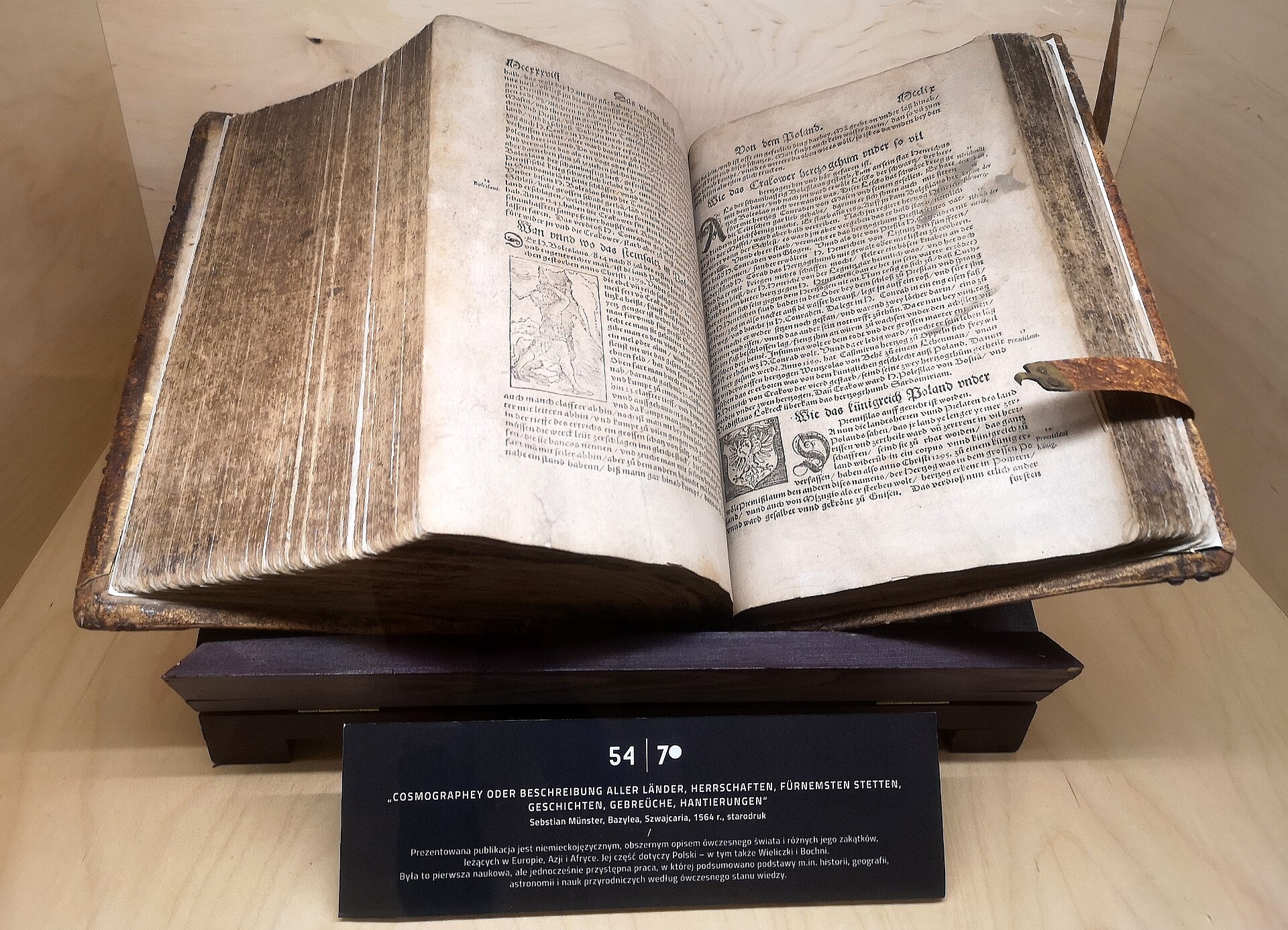 Cosmographia, vydání z roku 1564. Wikimedia Commons.