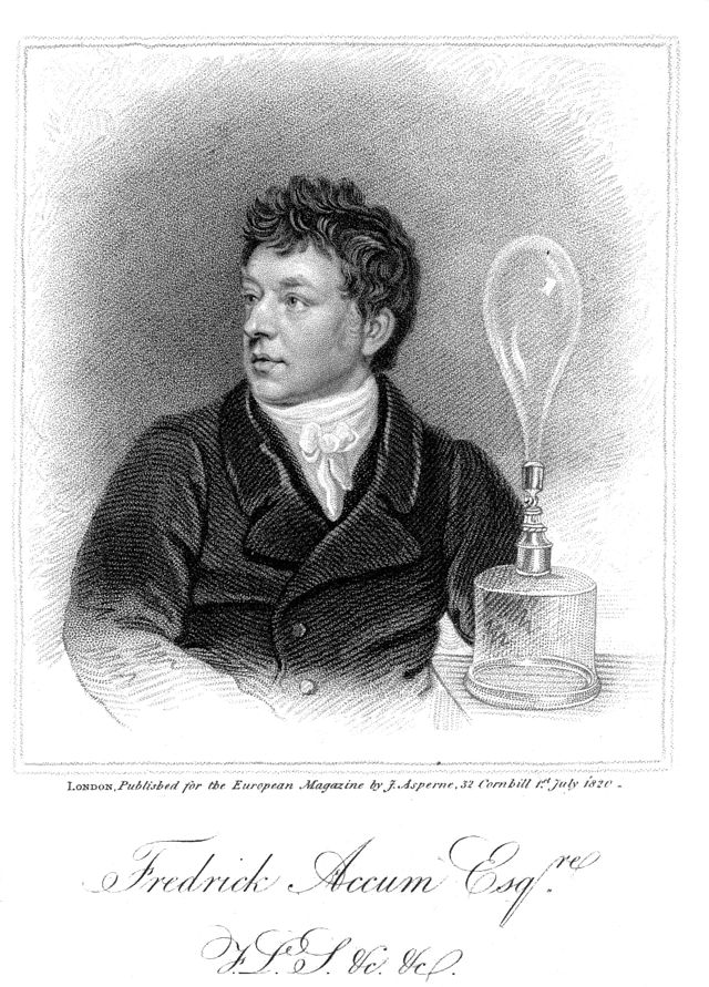 Frederic Accum (1769-1838)   (Kredit: European Magazine.Public Domain, Wikimedia Commons)