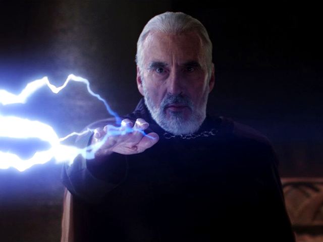 HrabÄ› Dooku, idealista ve sluĹľbĂˇch TemnĂ© strany. Kredit: Lucasfilm.