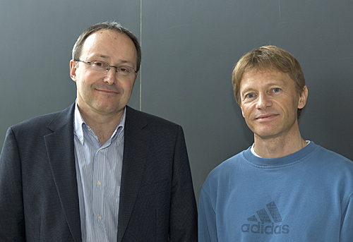 Andreas Schilling vpravo. Kredit: Universität Zürich.