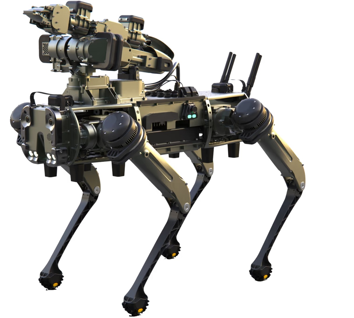 Vision 60 s robotickou paží. Kredit: Ghost Robotics.