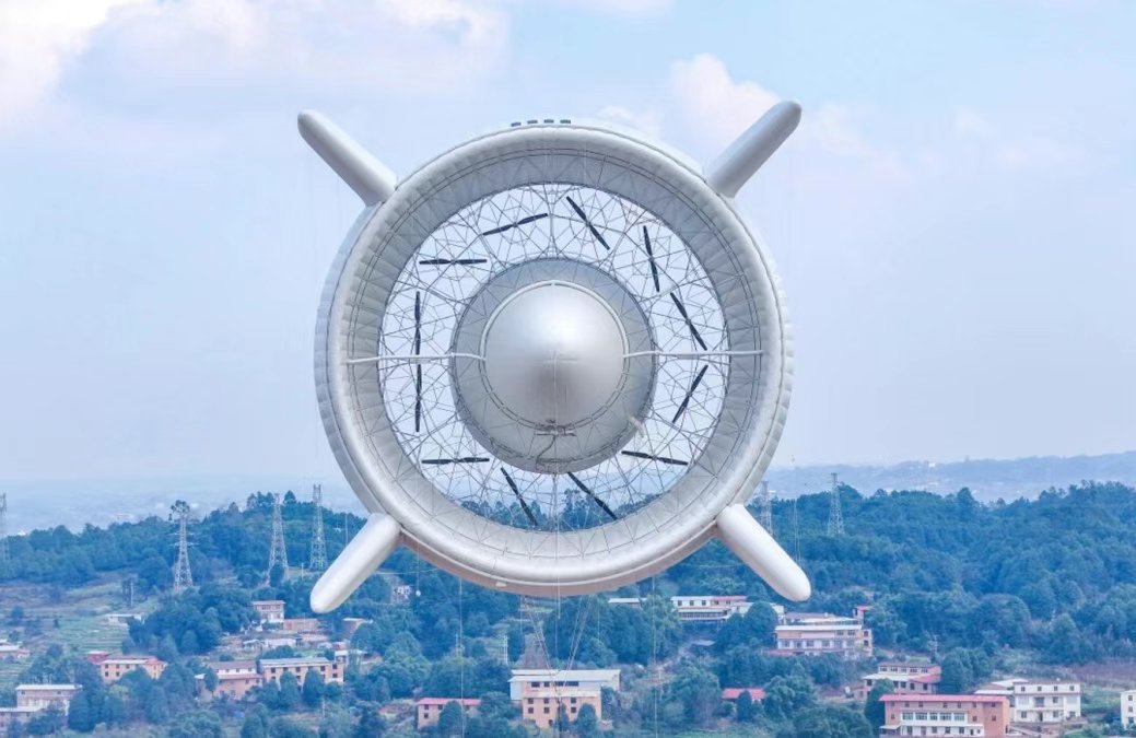 12 rotorů v akci. Kredit: X/People's Daily.