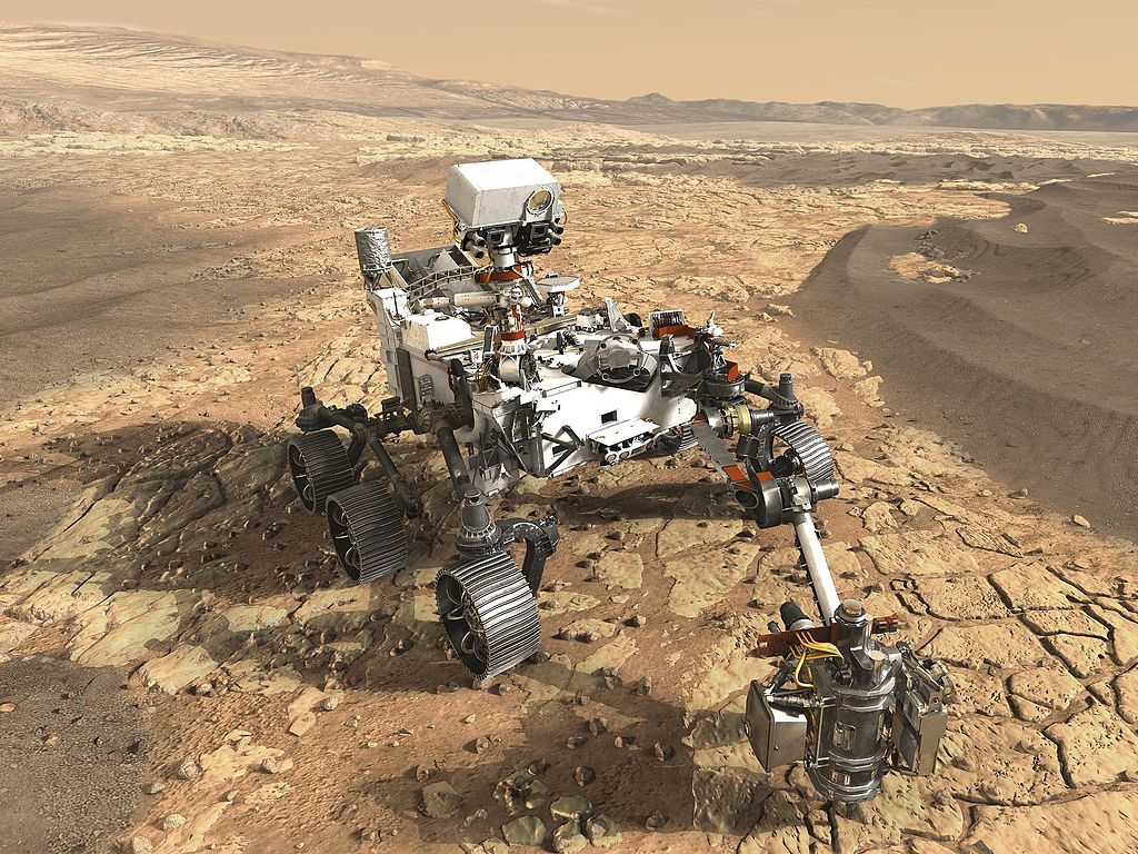 Mars 2020 v akci. Kredit: NASA/JPL-Caltech.