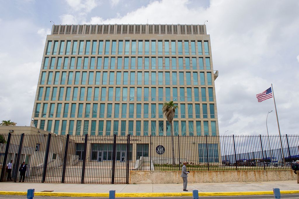 Americká ambasáda v Havaně. Kredit: U. S. Department of State.