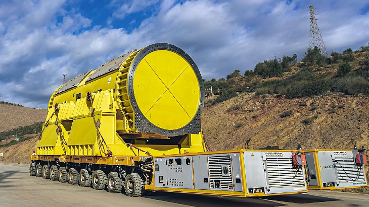 Hlavní komponenty turbíny byly dopraveny do strojovny druhého bloku elektrárny Akkuya (Akkuya NPP)