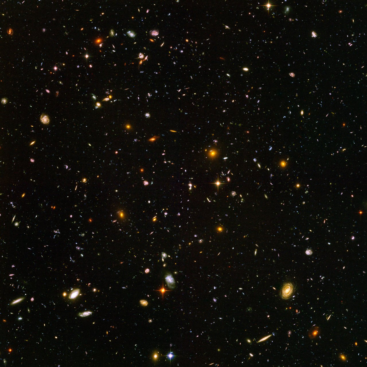 Slavné Hubbleovo Ultra Deep Field.Kredit: NASA, ESA, and S. Beckwith (STScI) and the HUDF Team.