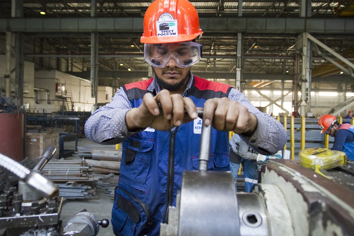 Práce na bangladéšské elektrárně Rooppur (zdroj Rosatom).