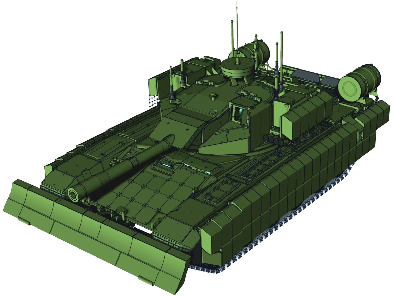 Bojové vozidlo č. 1. Kredit: btvtinfo / Defence Blog.
