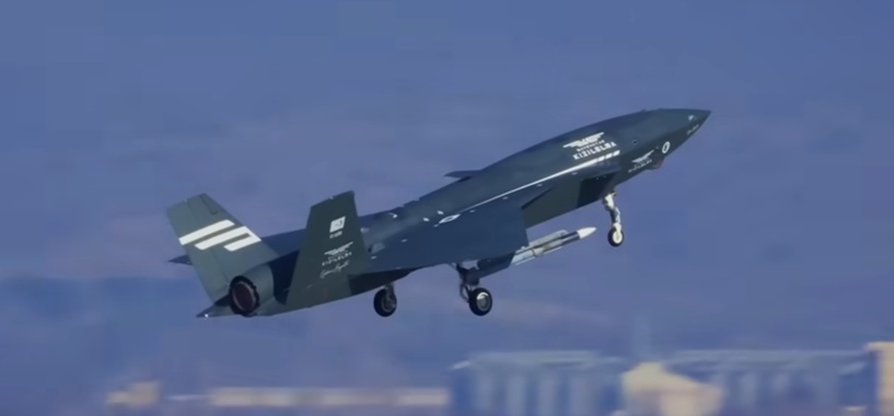 K?z?lelma s raketou. Kredit: Turkish Defence Industry screencap.