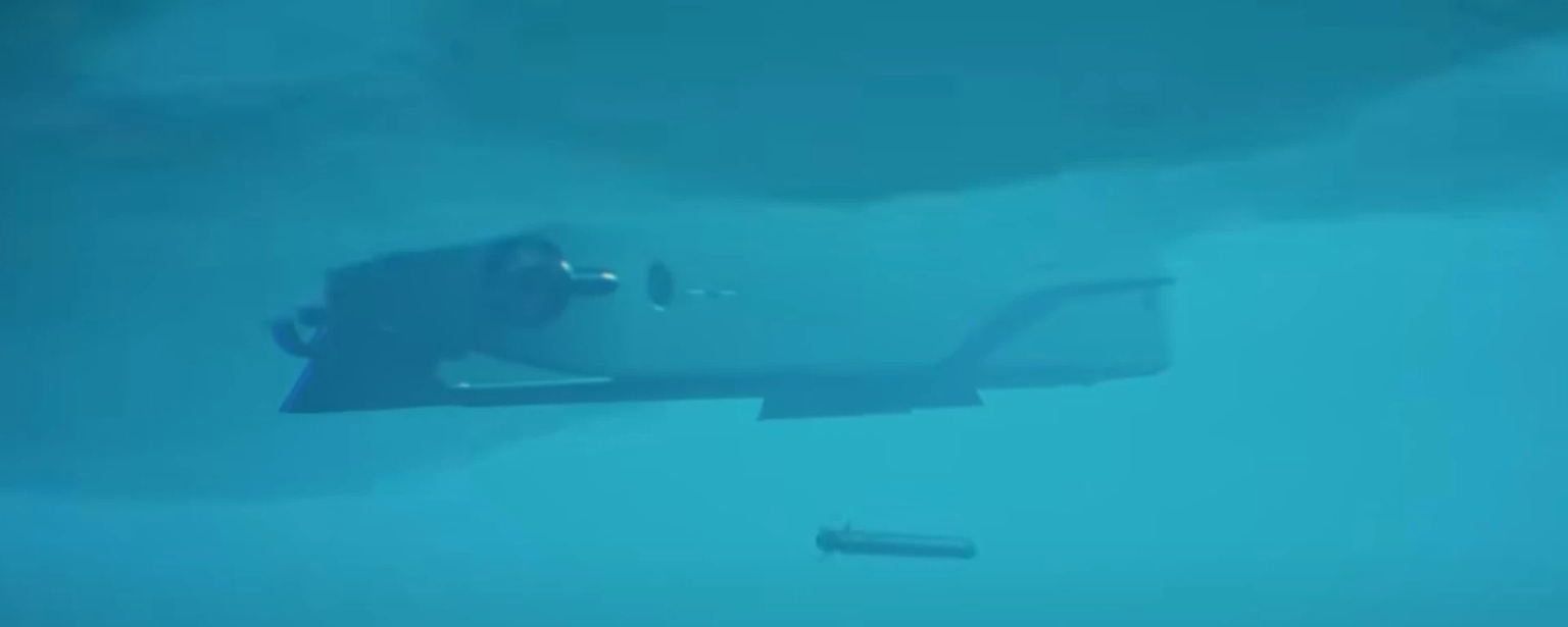 Vypuštění torpéda. Kredit: Lockheed Martin.