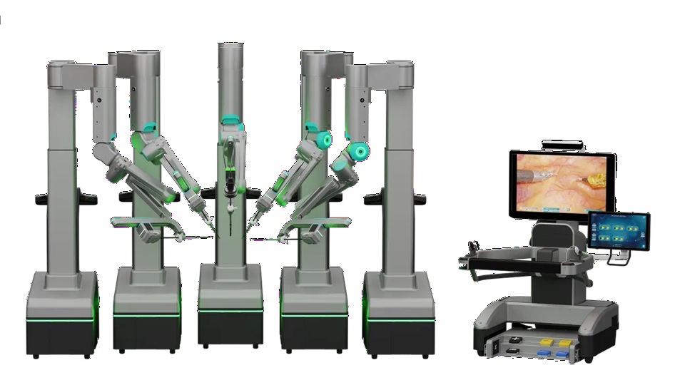 Robotický chirurg SSI Mantra 3. Kredit: SS Innovations.