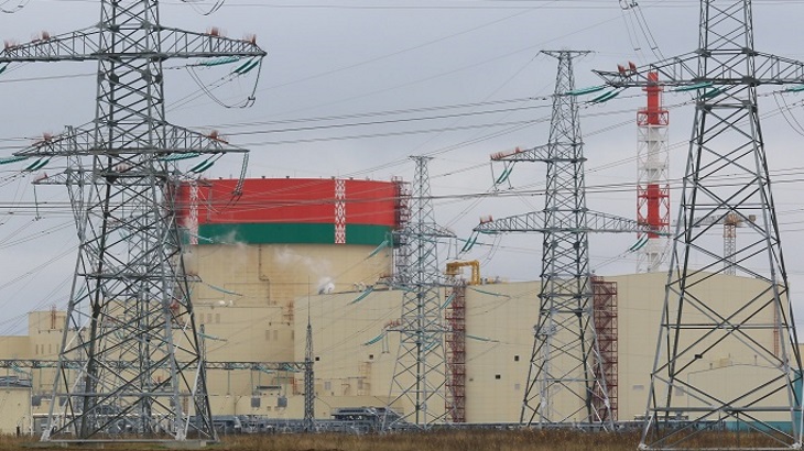 Blok VVER1200 se nedávno rozběhl v elektrárně Ostrovec v Bělorusku (zdroj Rosatom).